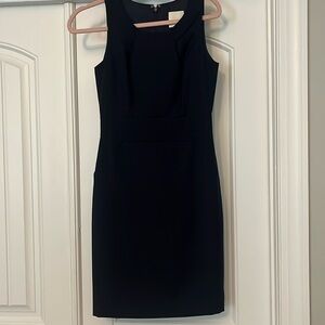 Jcrew suiting dress navy pin stripe